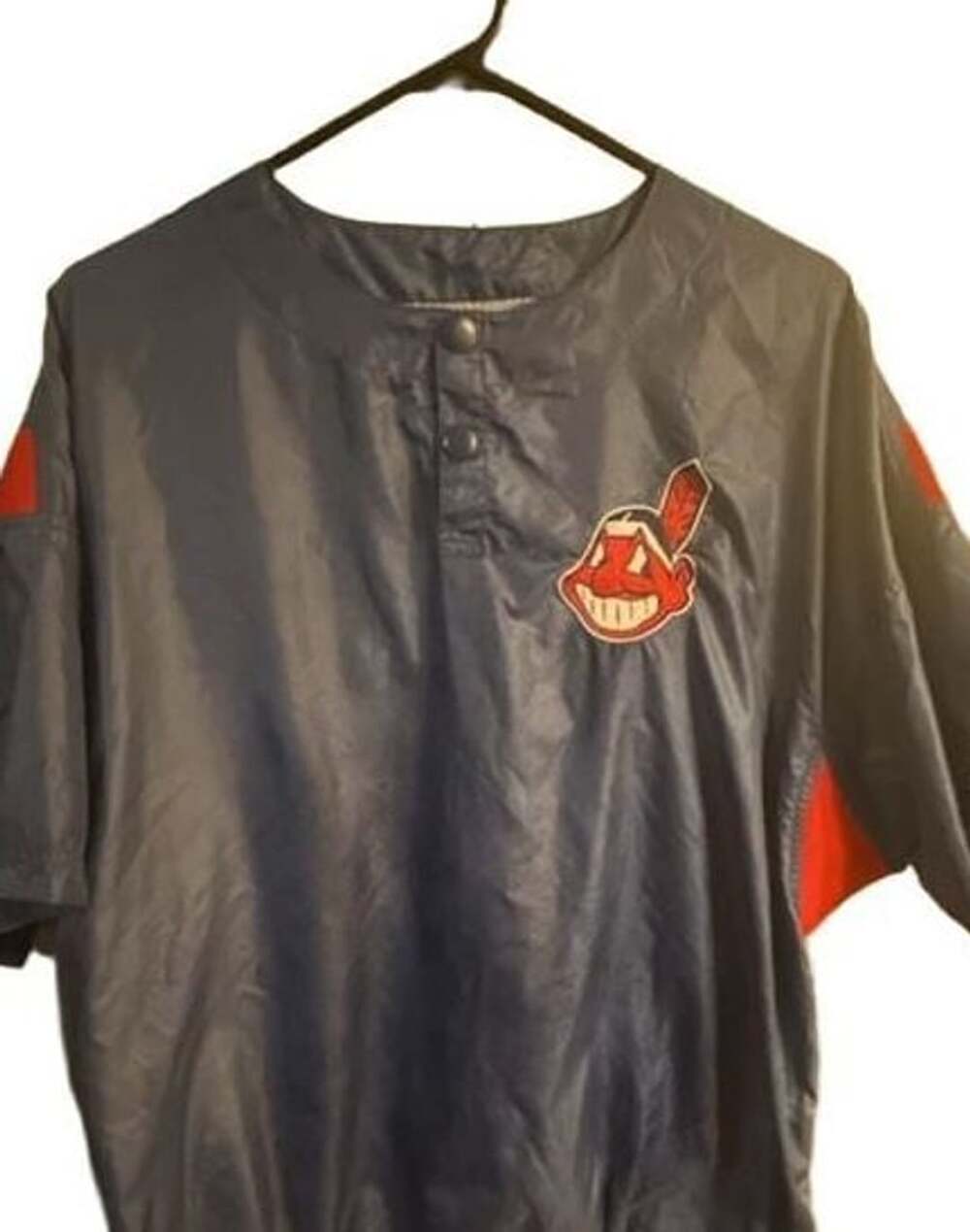 Starter Cleveland Indians Windbreaker Size M Vintage MLB Shell Top